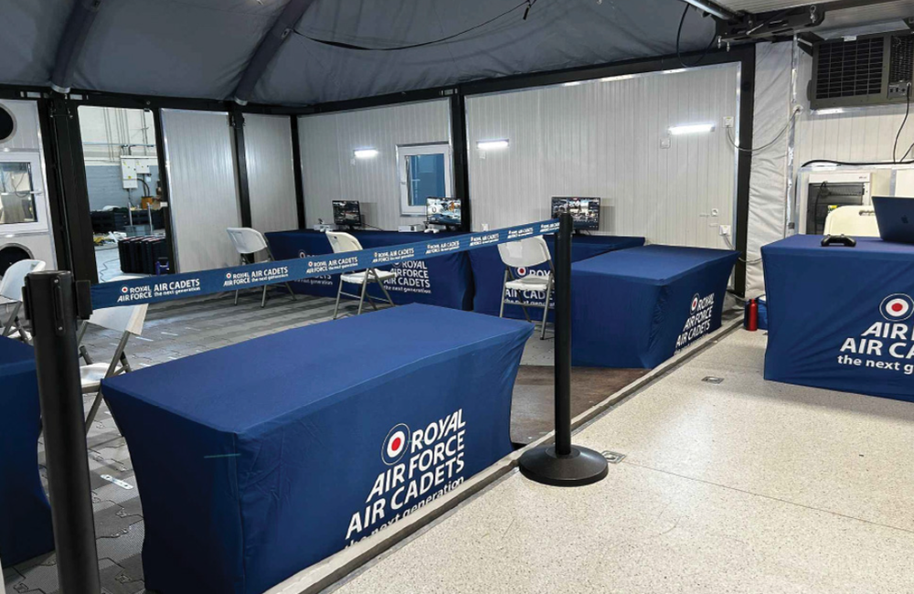 ECOS Expandable Container Shelter in use by the RAF
